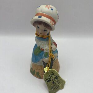 Vintage Jasco Love Me Porcelain Bell with Tag